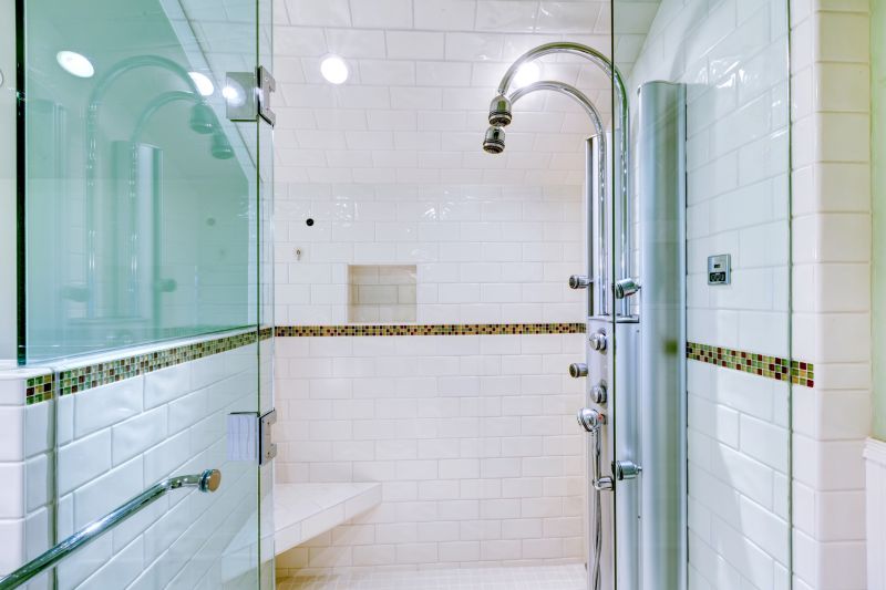 Elegant Shower with Glass Doors